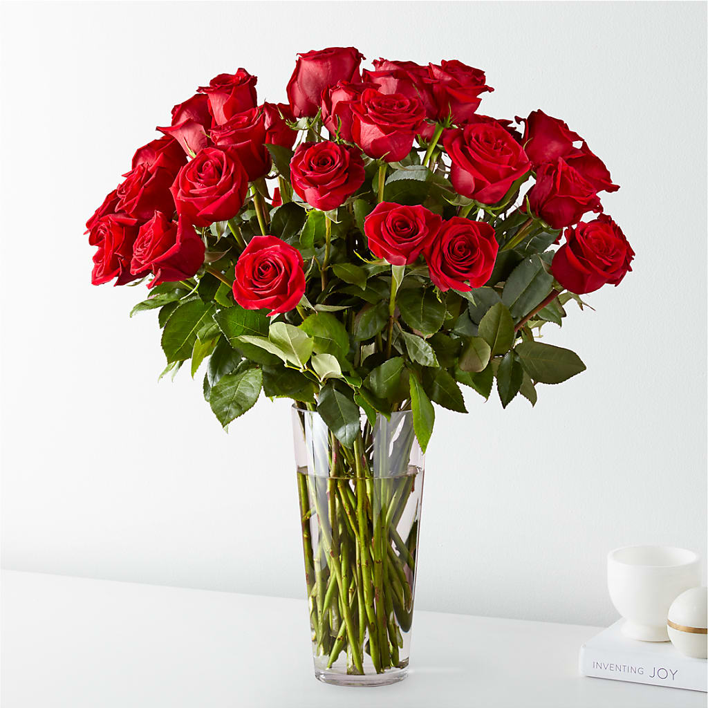 Long Stem Red Rose Bouquet – SHASTA DAISY'S FLORIST & BOUTIQUE, Mobile AL