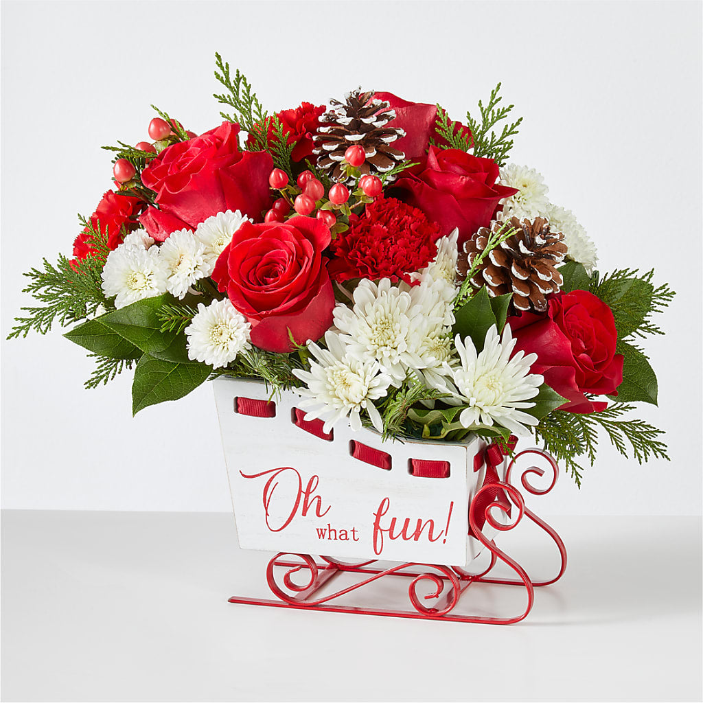 Sleigh Bells Bouquet – SHASTA DAISY'S FLORIST & BOUTIQUE, Mobile AL