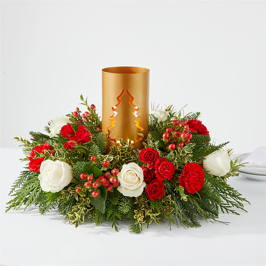December Dreams Centerpiece – SHASTA DAISY'S FLORIST & BOUTIQUE, Mobile AL