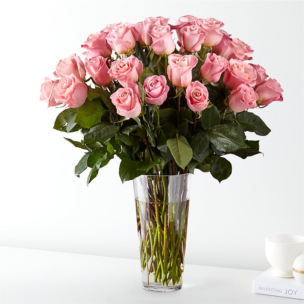 Long Stem Pink Rose Bouquet – SHASTA DAISY'S FLORIST & BOUTIQUE, Mobile AL
