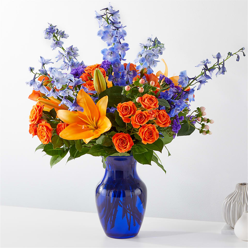Radiant Citrus Bouquet – SHASTA DAISY'S FLORIST & BOUTIQUE, Mobile AL