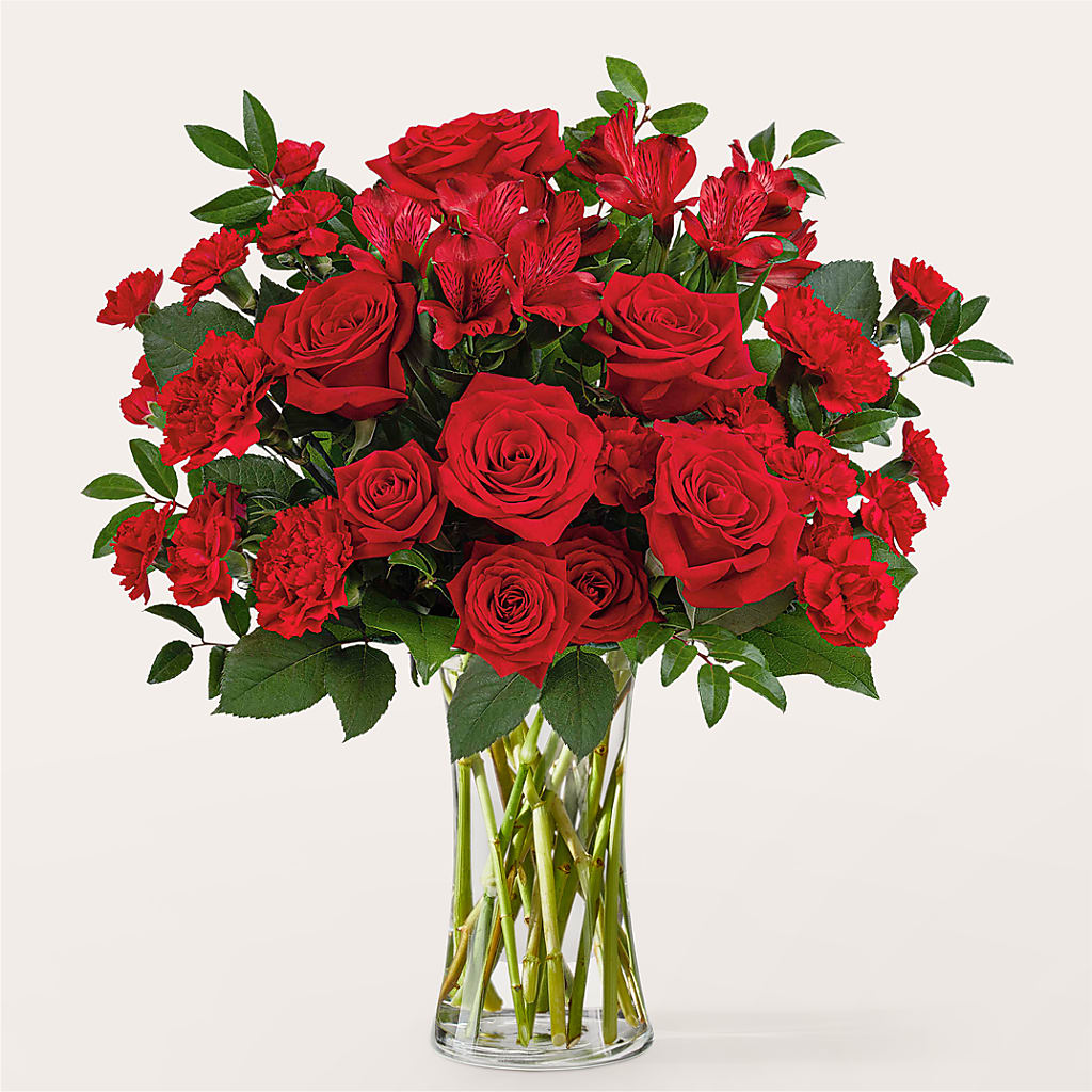 Brilliant Ruby Bouquet – SHASTA DAISY'S FLORIST & BOUTIQUE, Mobile AL