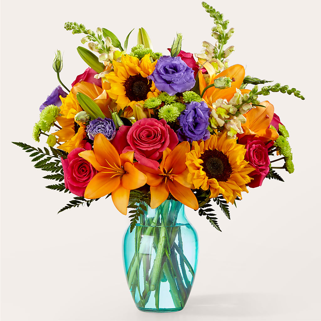 Double Rainbow Bouquet – SHASTA DAISY'S FLORIST & BOUTIQUE, Mobile AL
