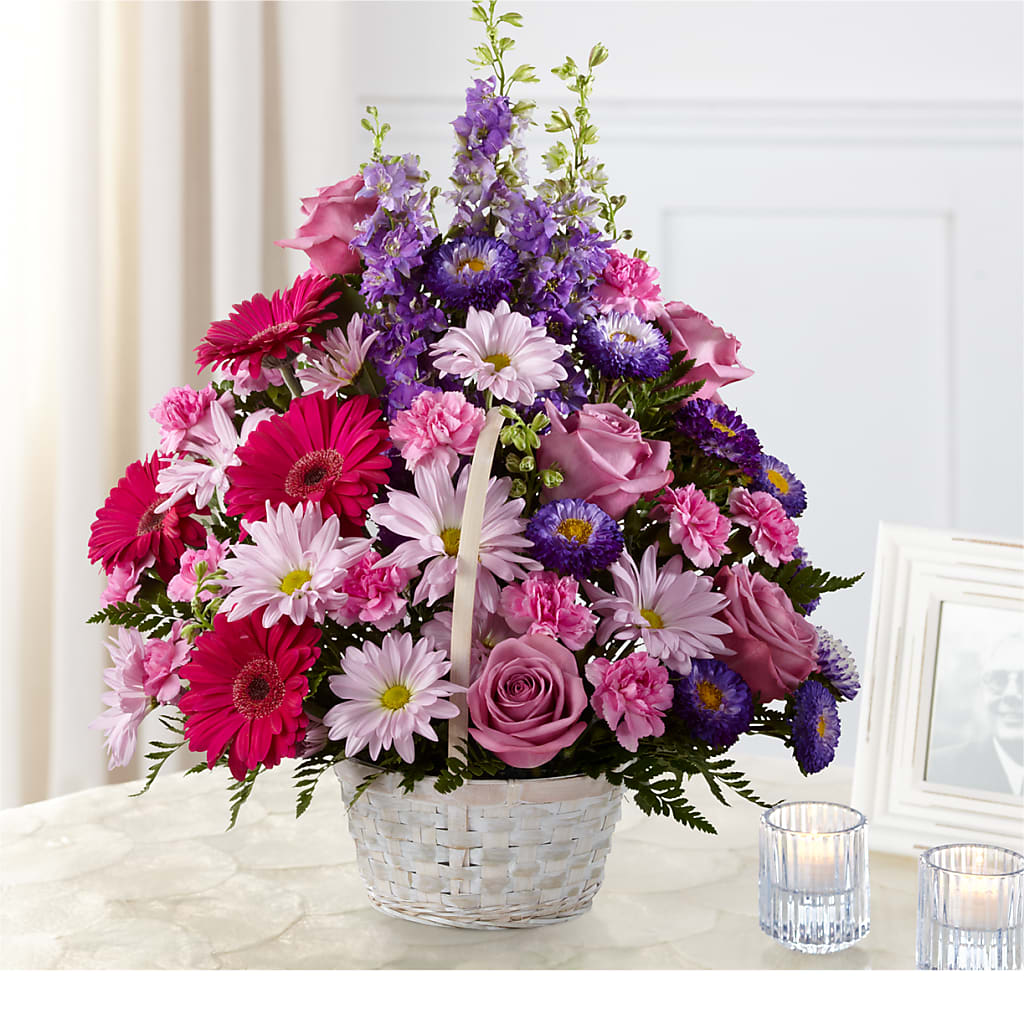 Pastel Peace Basket – SHASTA DAISY'S FLORIST & BOUTIQUE, Mobile AL