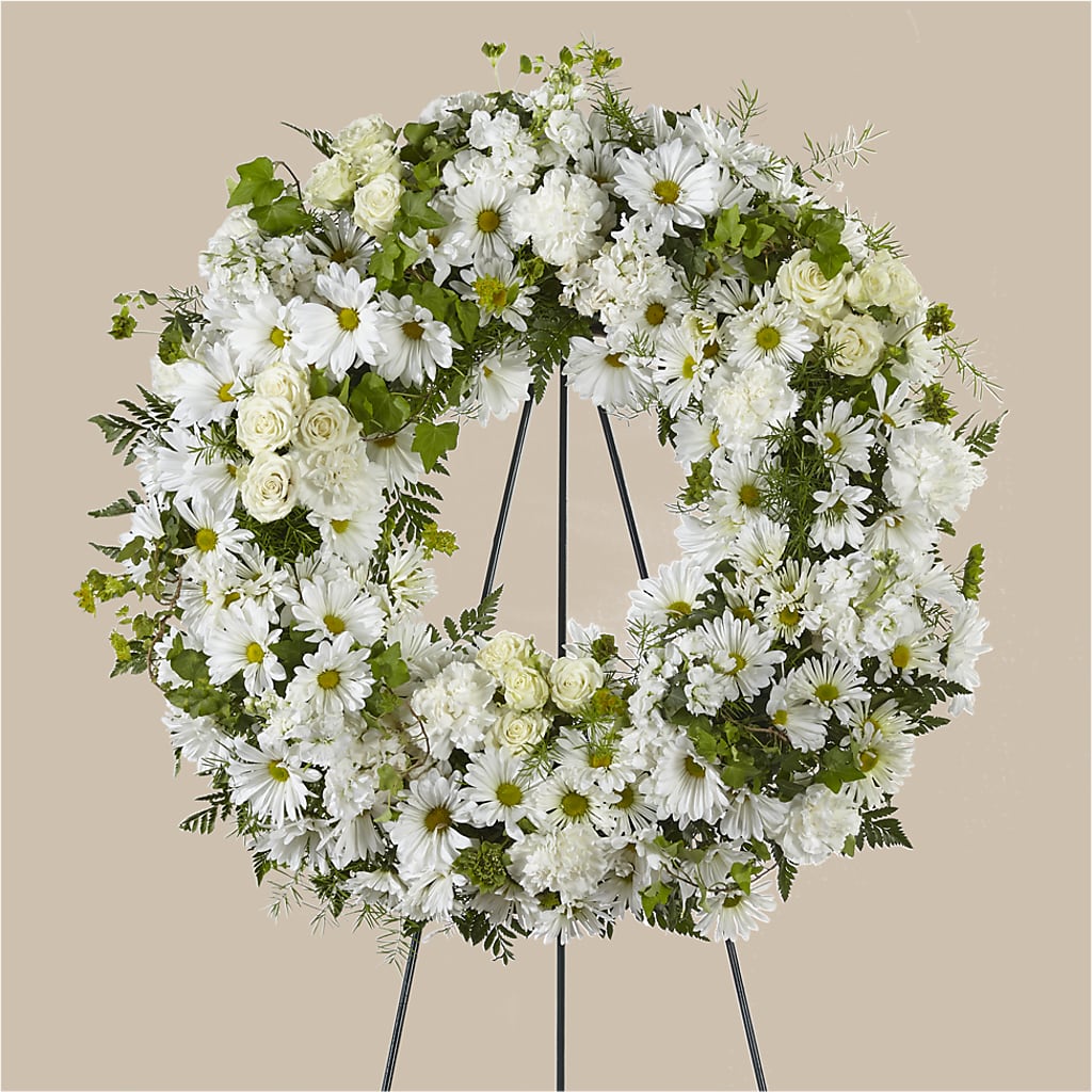 Faithful Wishes Wreath – SHASTA DAISY'S FLORIST & BOUTIQUE, Mobile AL