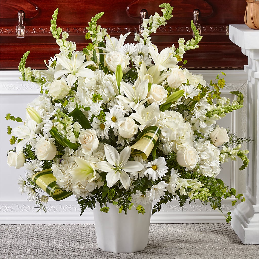 Thoughts of Tranquility Floor Basket – SHASTA DAISY'S FLORIST & BOUTIQUE, Mobile AL