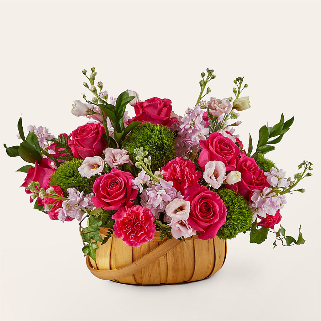 Radiance in Bloom Basket – SHASTA DAISY'S FLORIST & BOUTIQUE, Mobile AL