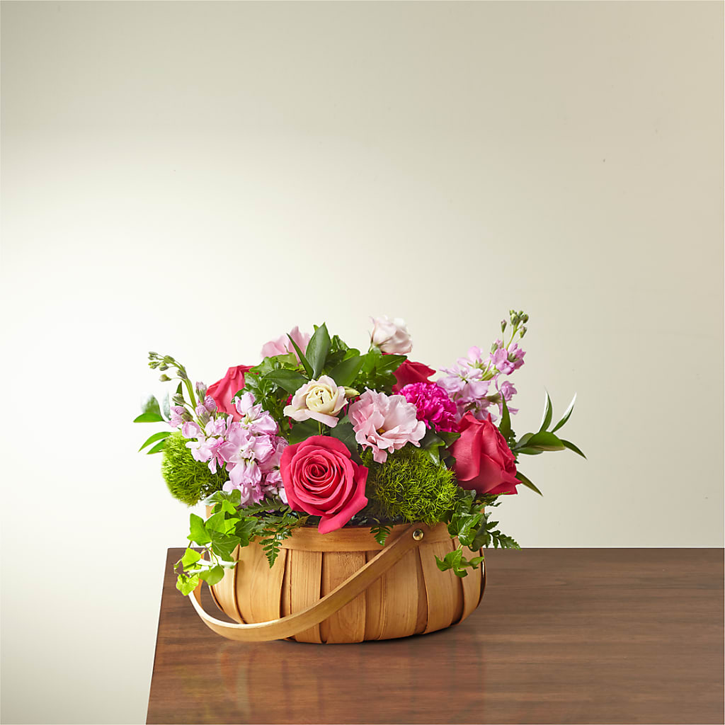 Radiance in Bloom Basket – SHASTA DAISY'S FLORIST & BOUTIQUE, Mobile AL
