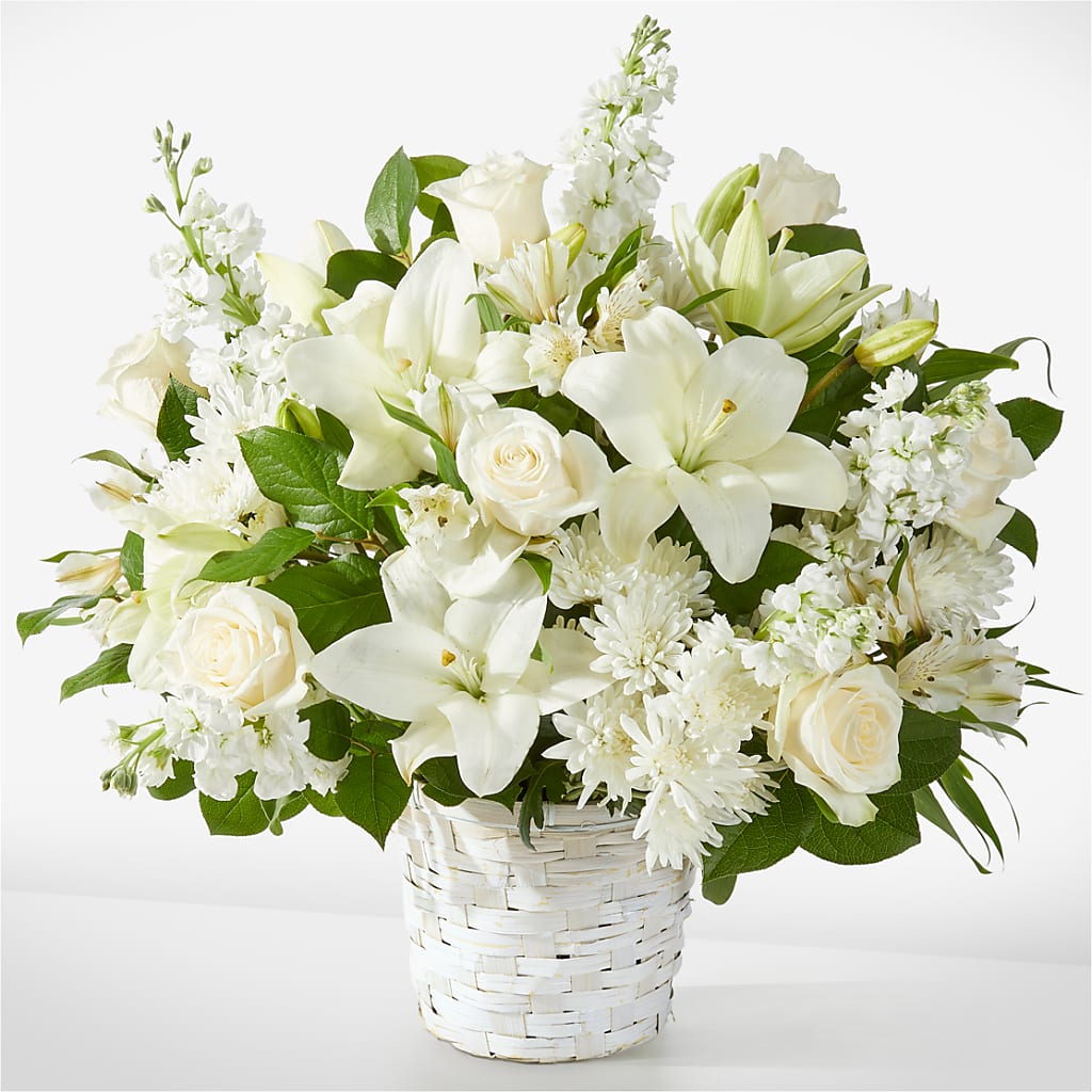 Peaceful Reflections Arrangement – SHASTA DAISY'S FLORIST & BOUTIQUE, Mobile AL