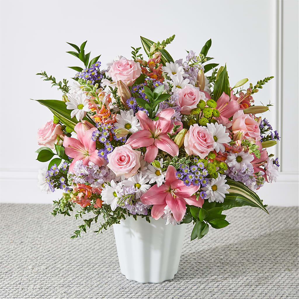 Abundant Compassion Floor Basket – SHASTA DAISY'S FLORIST & BOUTIQUE, Mobile AL