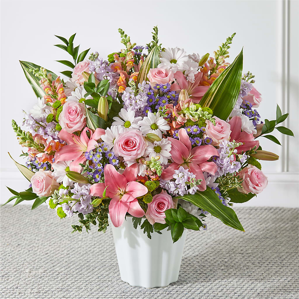Abundant Compassion Floor Basket – SHASTA DAISY'S FLORIST & BOUTIQUE, Mobile AL