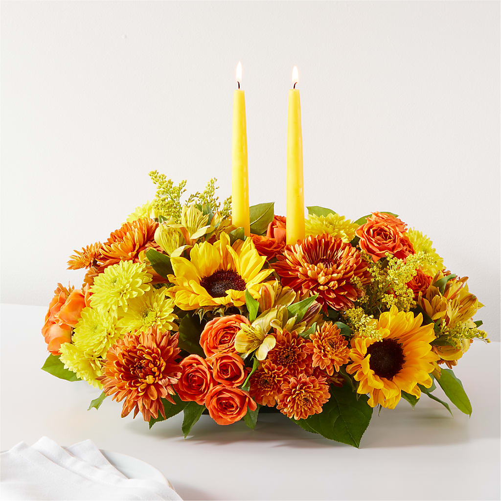 Autumn Harmony Centerpiece – SHASTA DAISY'S FLORIST & BOUTIQUE, Mobile AL