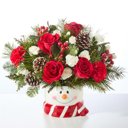 Jolly Snowman Bouquet – SHASTA DAISY'S FLORIST & BOUTIQUE, Mobile AL