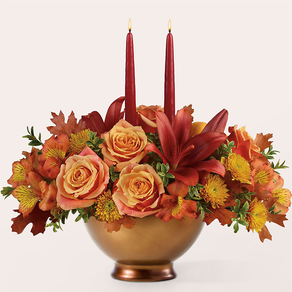 Harvest Table Centerpiece – SHASTA DAISY'S FLORIST & BOUTIQUE, Mobile AL