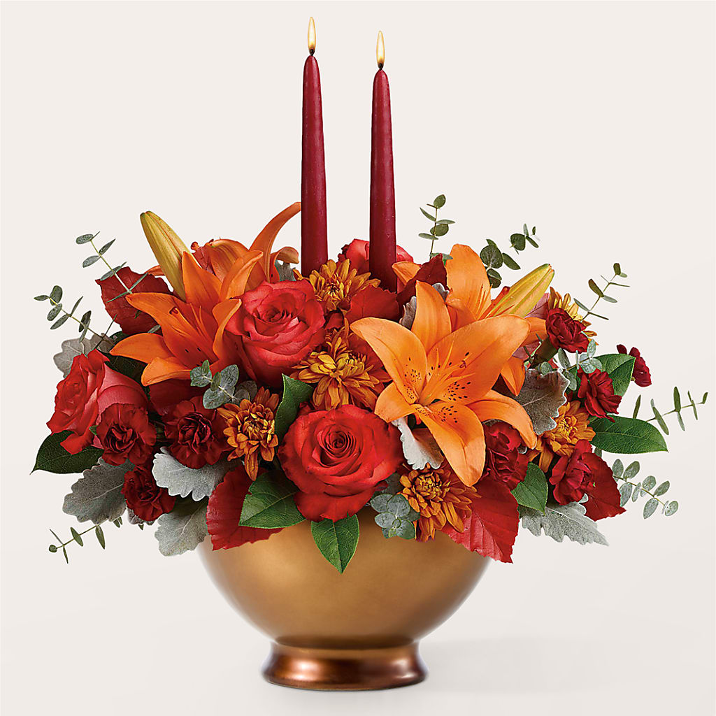 Fruits of Fall Centerpiece – SHASTA DAISY'S FLORIST & BOUTIQUE, Mobile AL