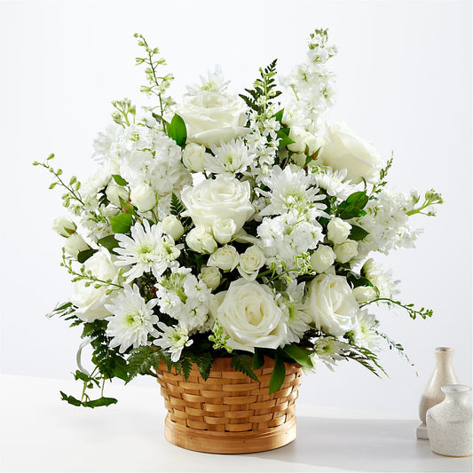Heartfelt Condolences Arrangement – SHASTA DAISY'S FLORIST & BOUTIQUE, Mobile AL