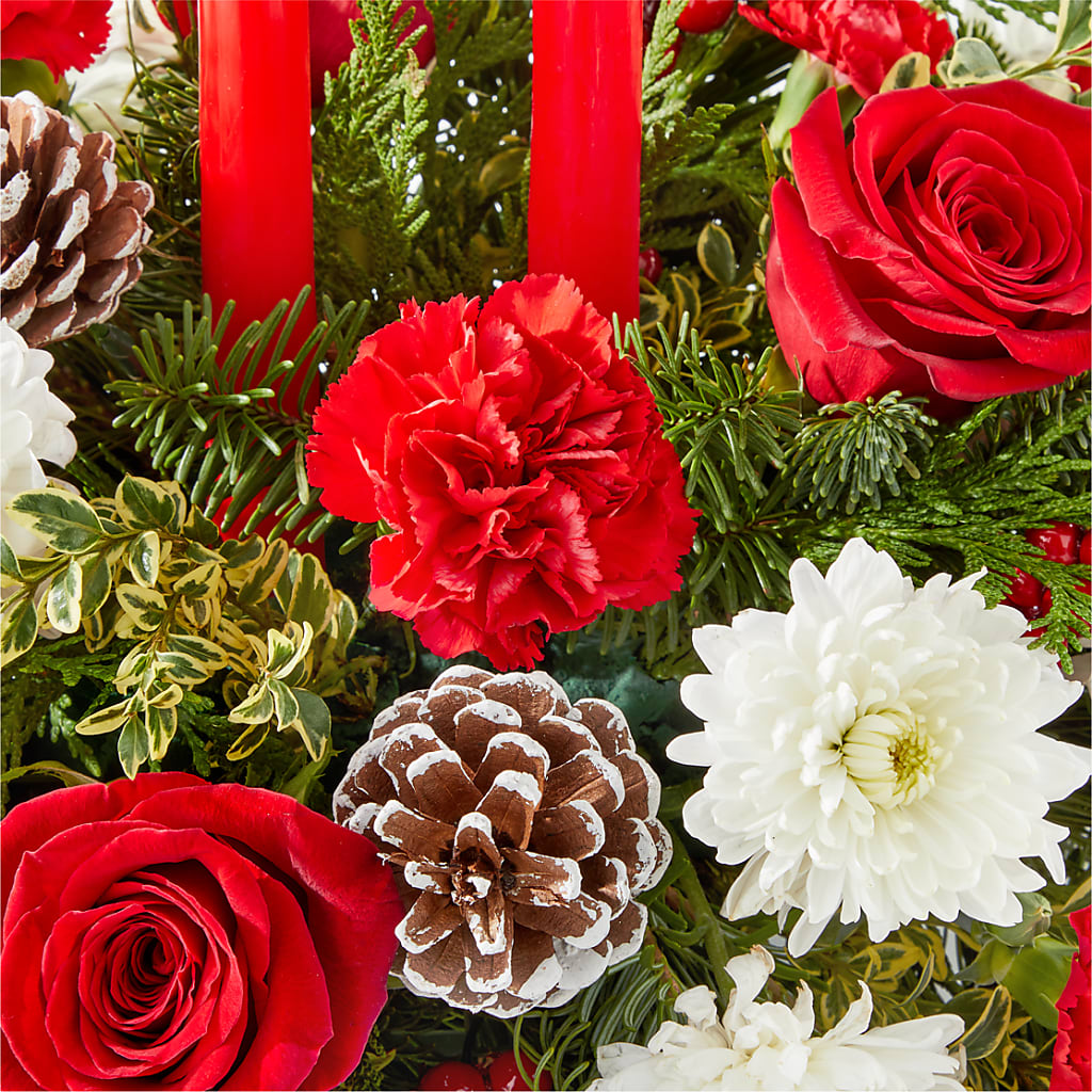 Holiday Soiree Centerpiece – SHASTA DAISY'S FLORIST & BOUTIQUE, Mobile AL