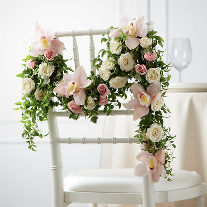 Orchid Rose Chair Décor – SHASTA DAISY'S FLORIST & BOUTIQUE, Mobile AL